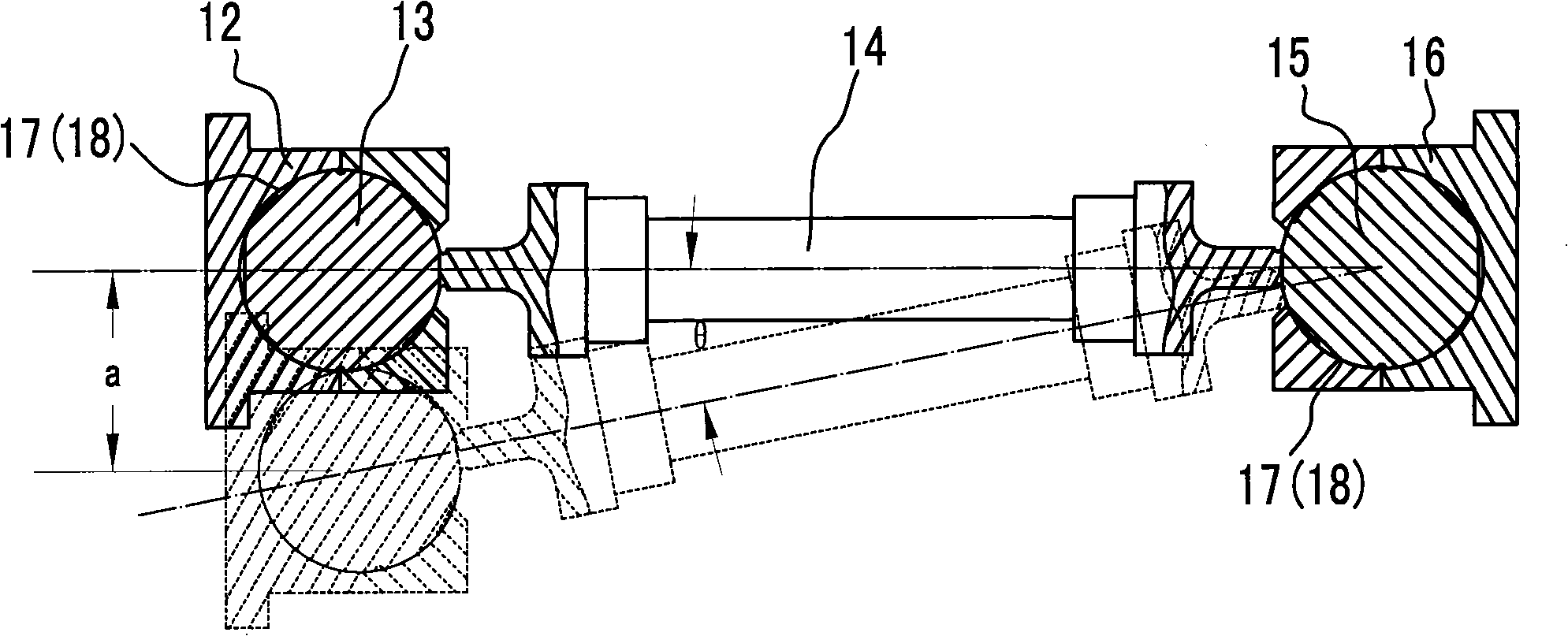 Three-axis six-freedom degree vibration test apparatus