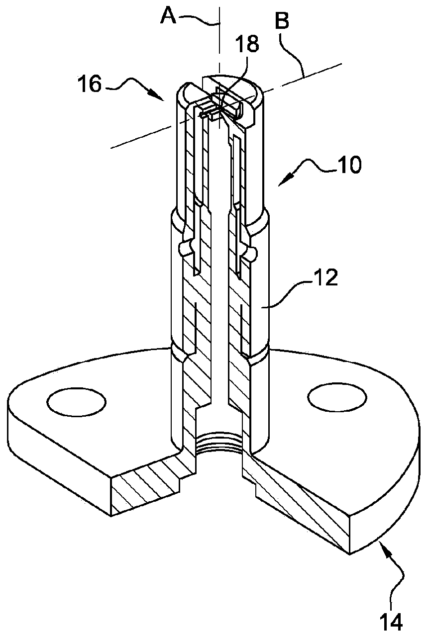 Flat-jet fuel injector for an aircraft turbine engine