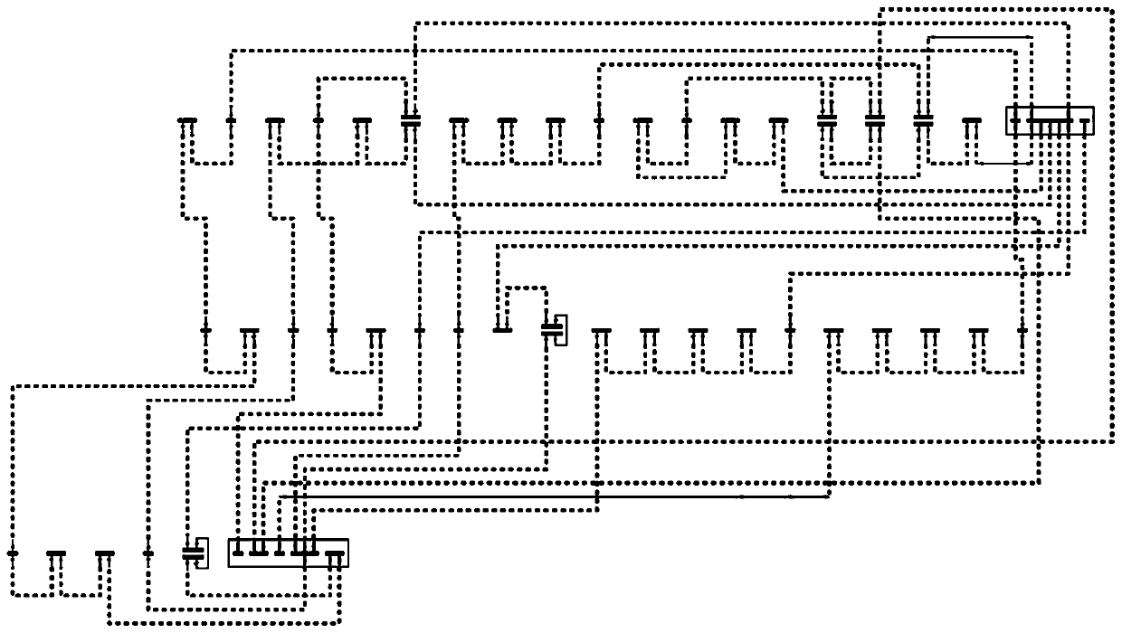 Circuit layout method based on cross point algorithm and simulated annealing algorithm