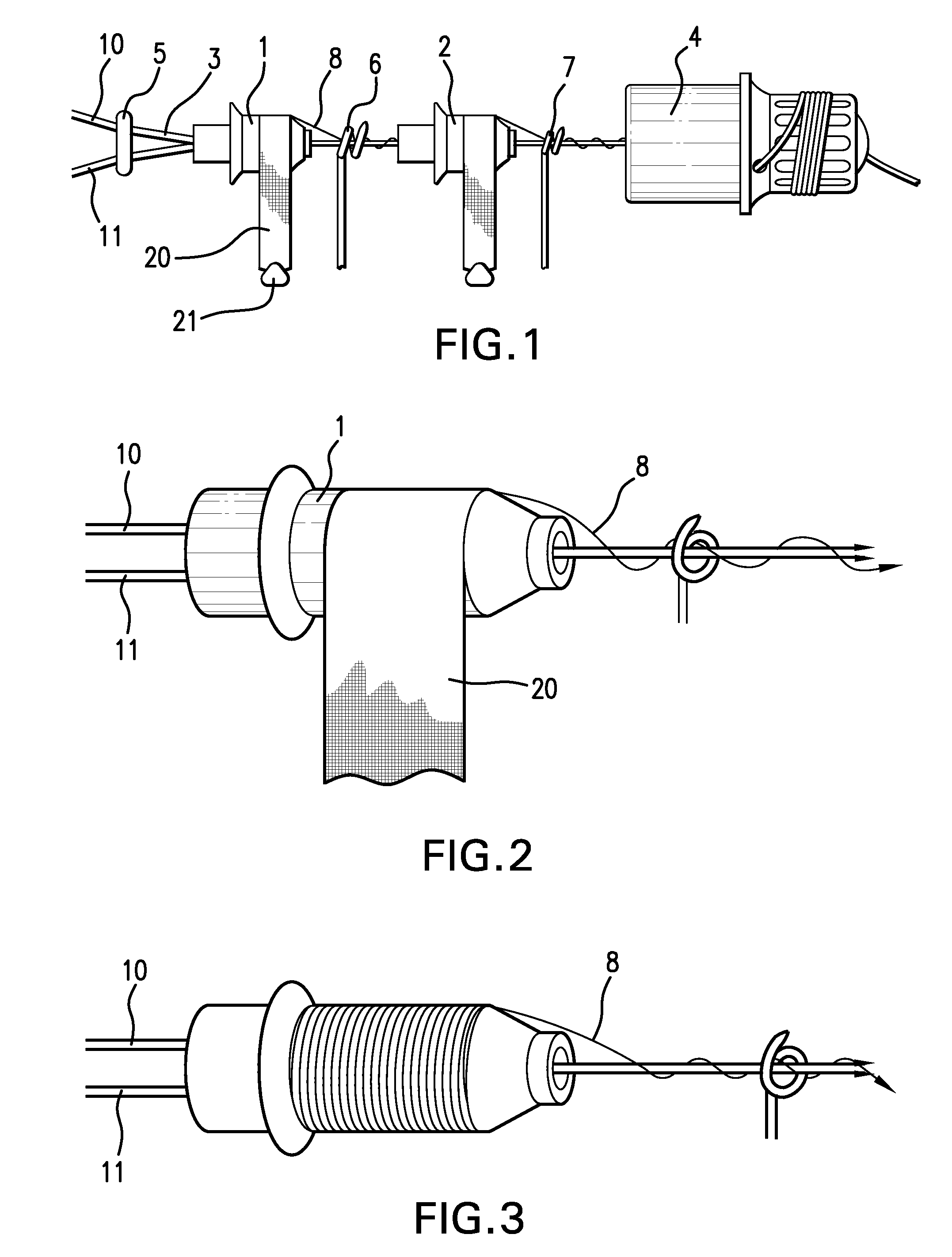 Automatic lacer for bundles of polymeric fiber