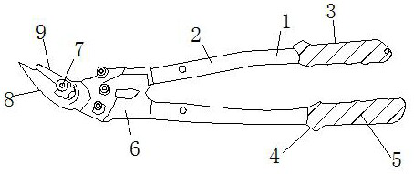 Peach tree branch and leaf pruning device