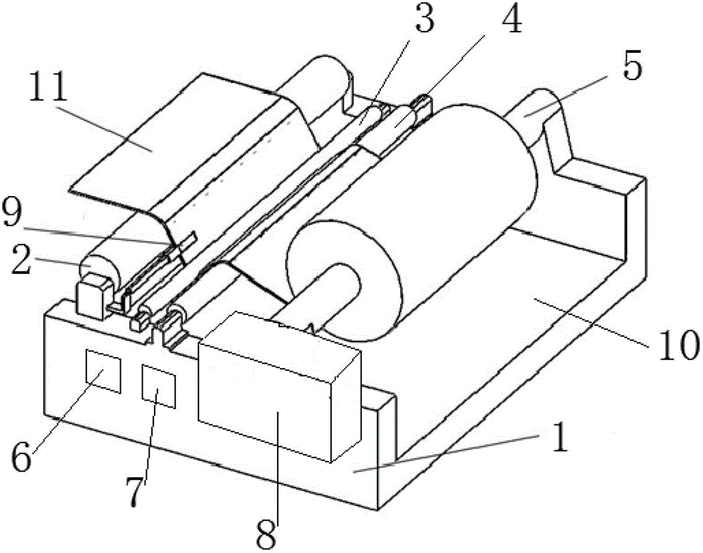 A lithium battery rolling automatic edge correction device