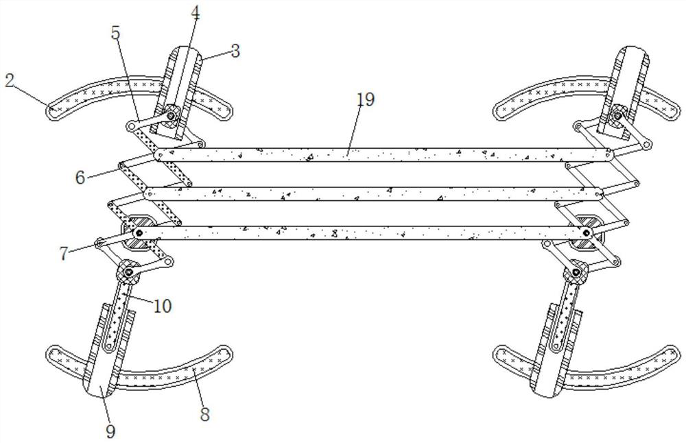 Staggered movable intelligent clothes hanger device for urban housing