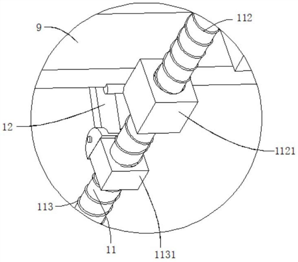 A lifting device with a horizontal displacement combined jib