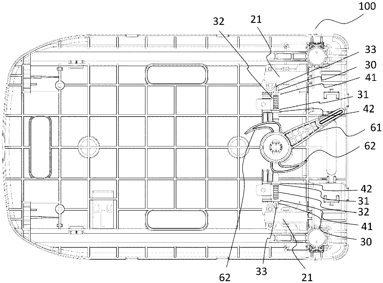 Trolley with locking mechanism