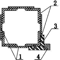 Pre-buried latticed column verticality measurement construction method