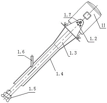 A chemical phosphorus removal agent dosing device for sewage treatment