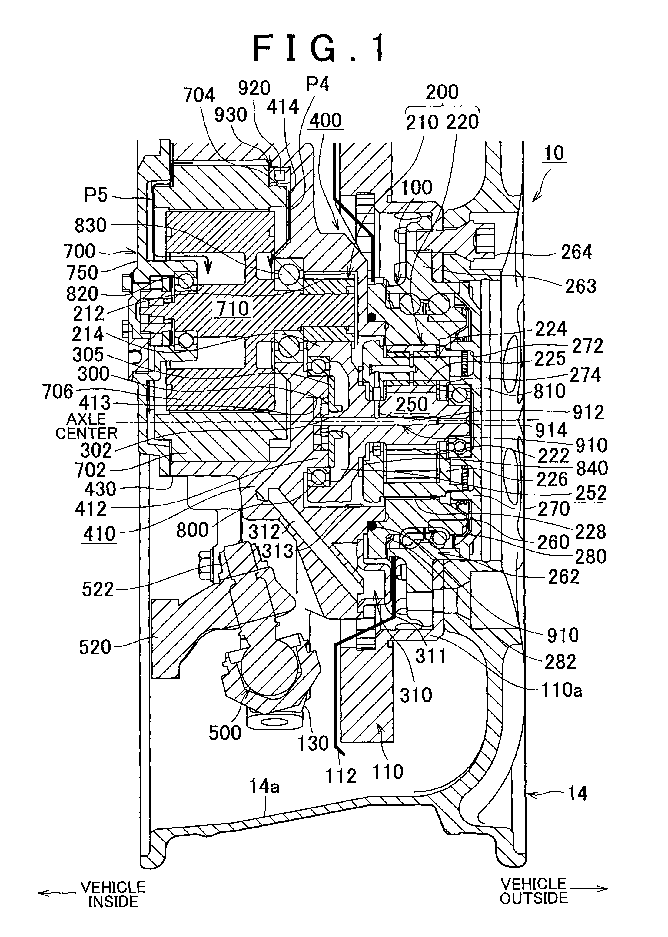 Wheel assembly with in-wheel motor