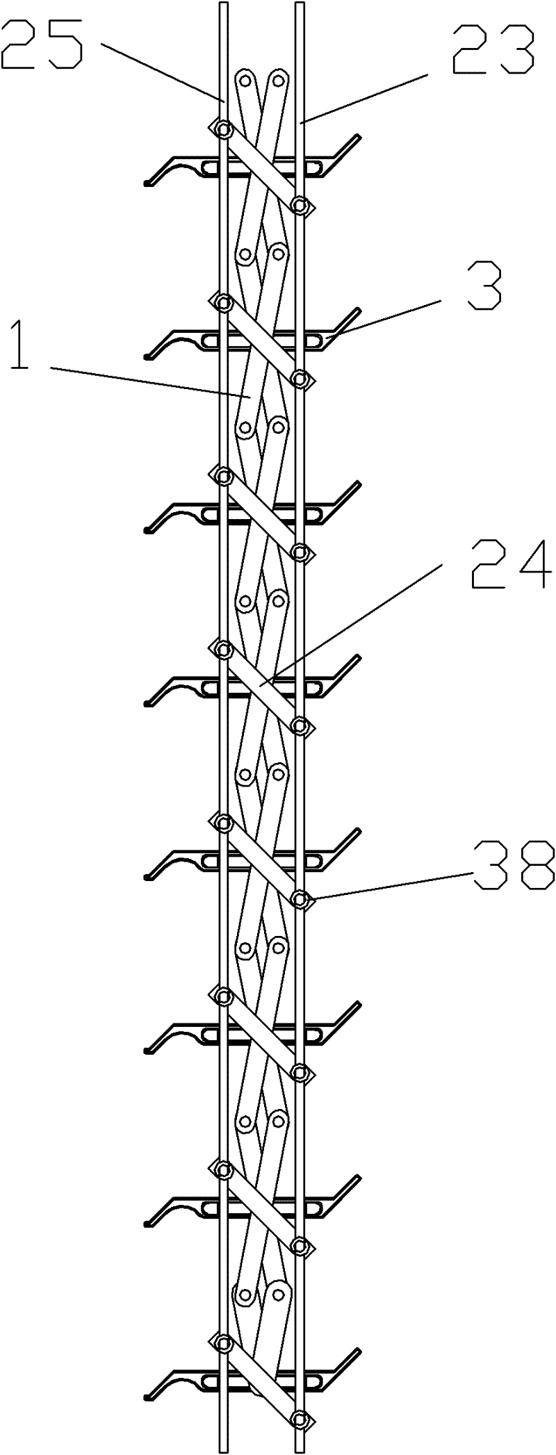 Shutter blade angle adjustment device