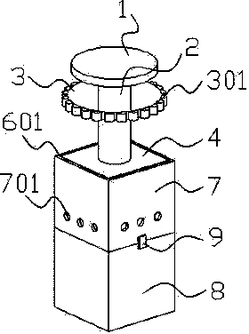 Slicing and slitting device for fruits, vegetables and tubers