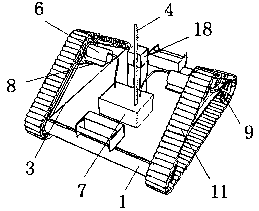 A magnetic adsorption type decontamination robot