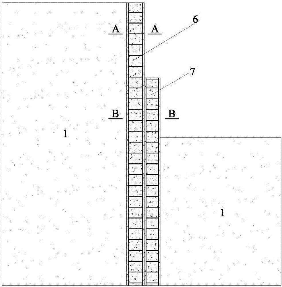 Densely arranged step-shaped revolving digging cast-in-place bored pile supporting and protecting system and construction method