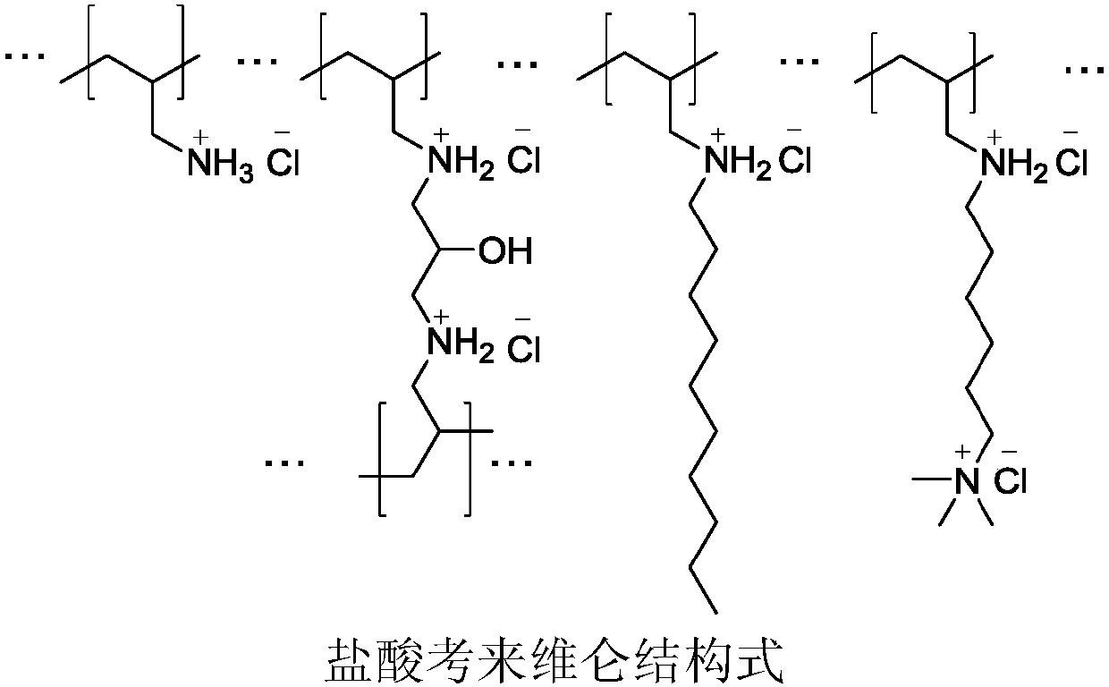 Medicine composition with colesevelam hydrochloride and preparation medicine of medicine composition