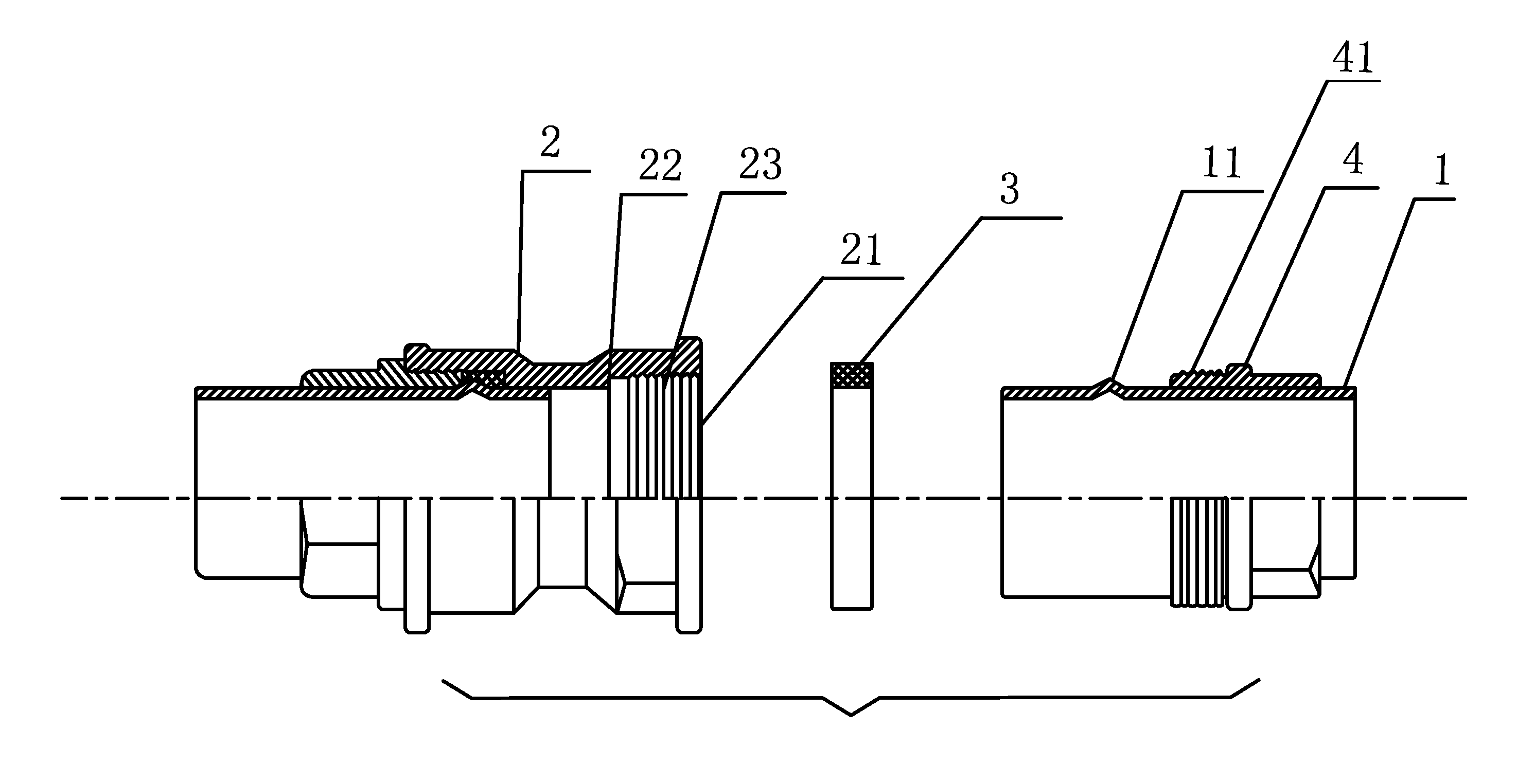 Combination of thin-walled pipe and joint, and method for forming the same