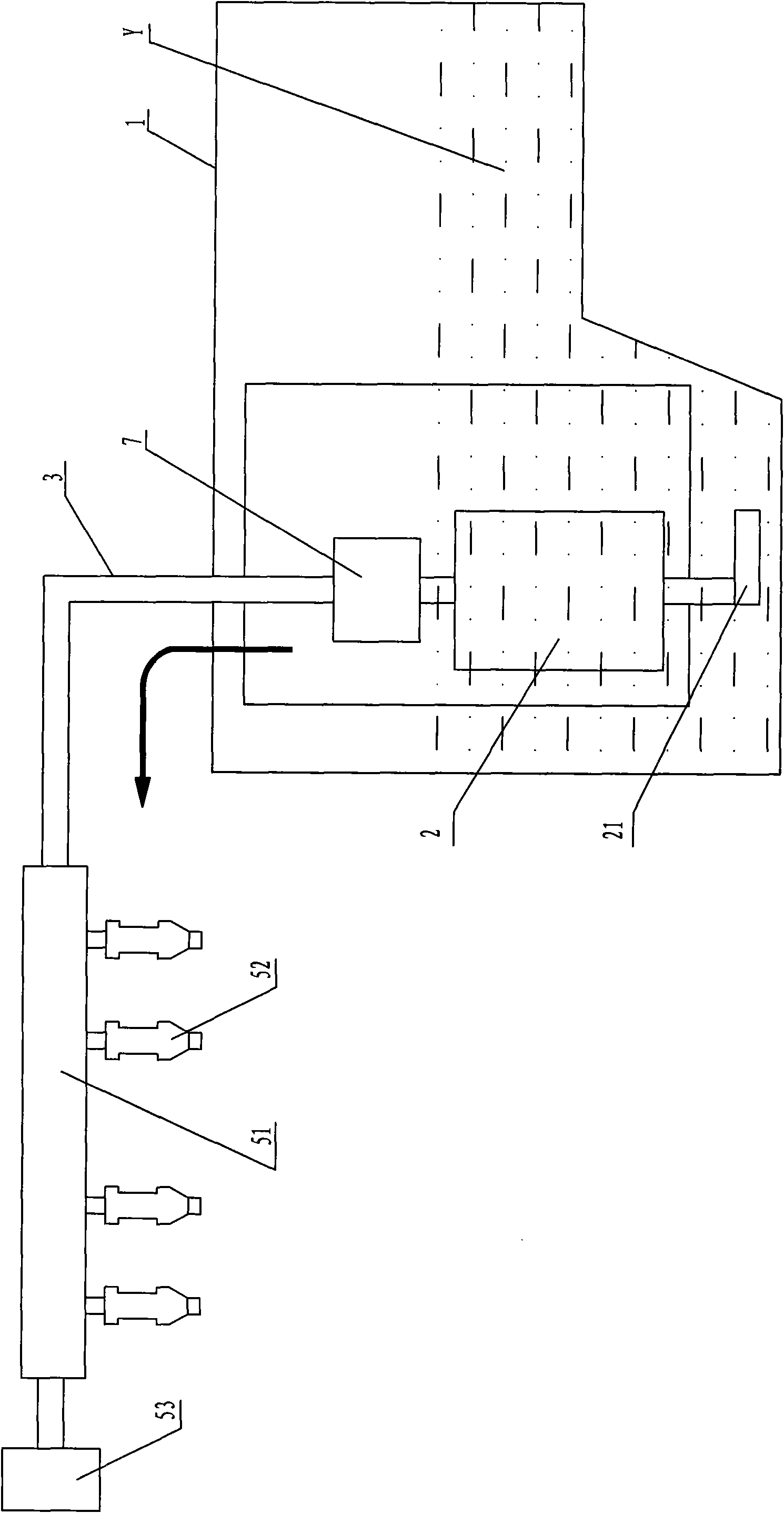 Process without opening cylinder for quickly removing carbon deposition of combustion chamber of engine