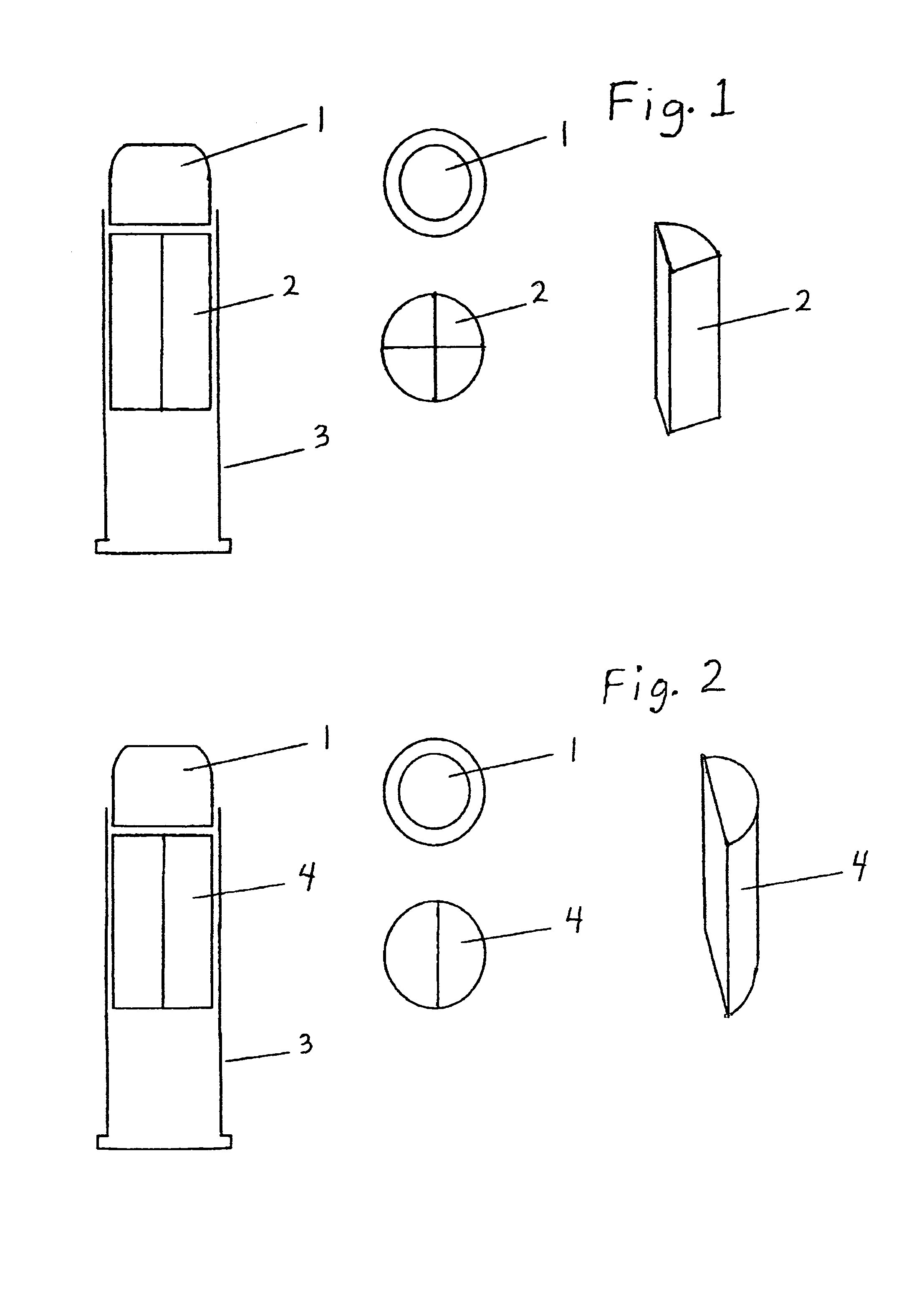 Method for the simultaneous dispersion of projectiles