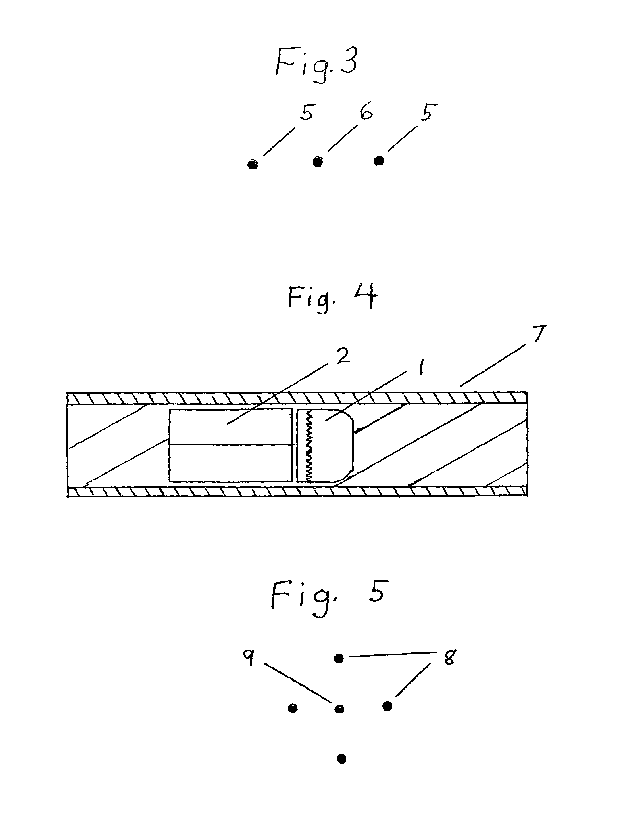 Method for the simultaneous dispersion of projectiles