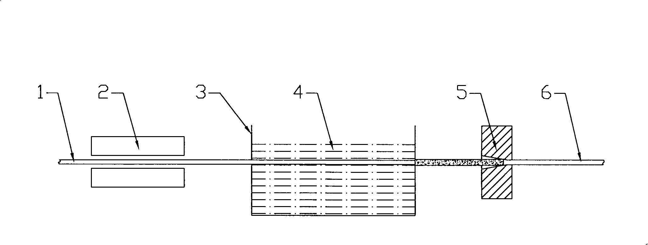 Method for manufacturing zinc-coating-steel grounding electrode continuously