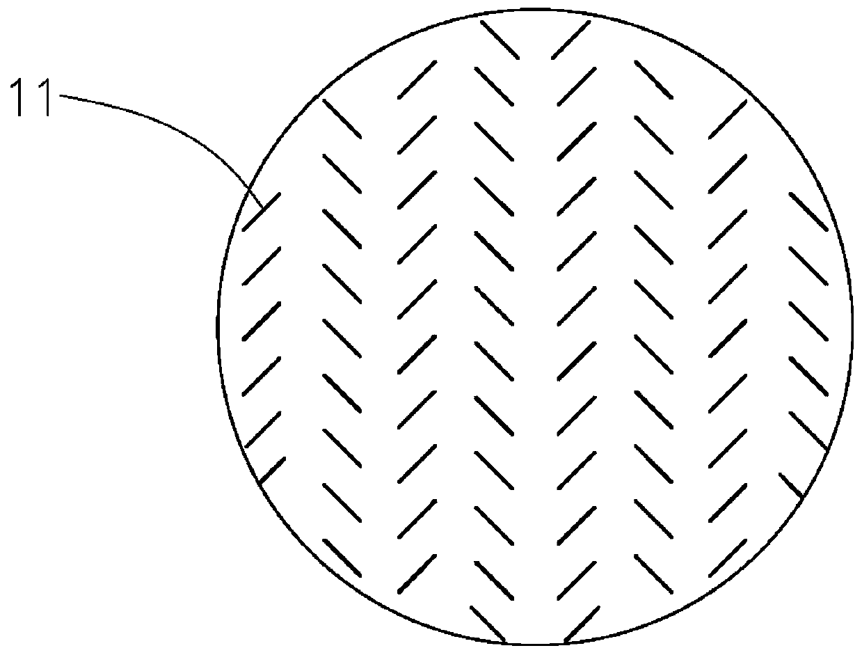 Double-sided metal mesh conductive particle and key with same