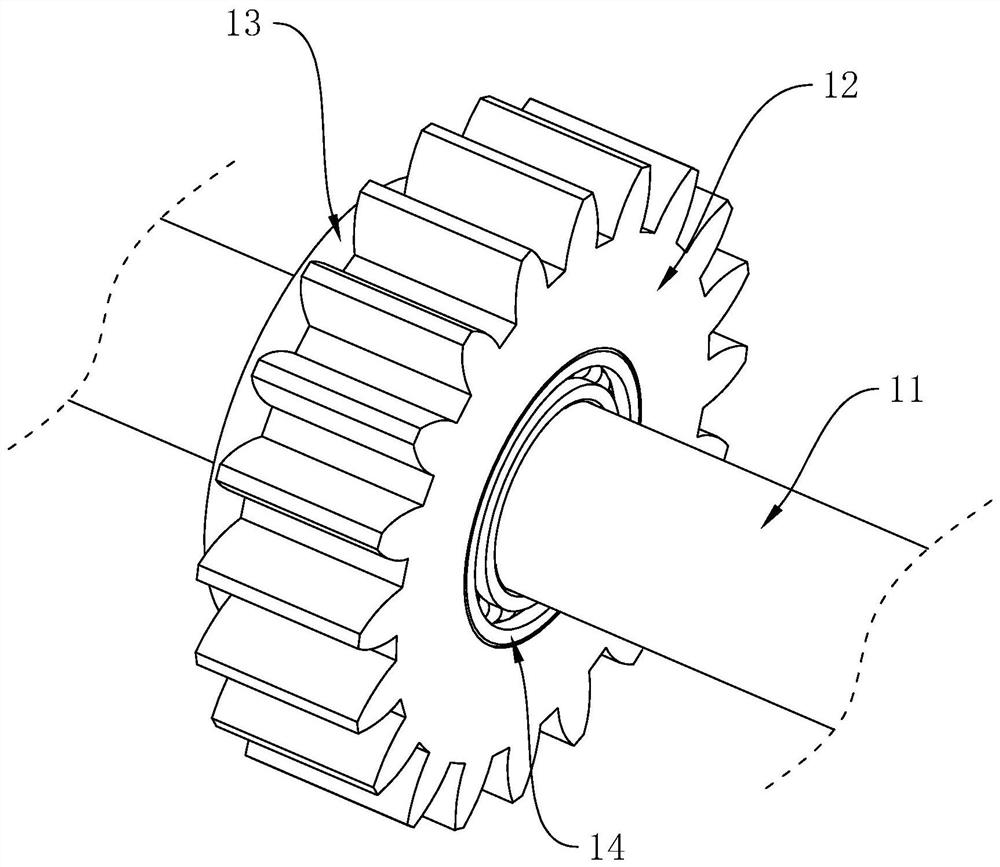 One-way transmission gear structure