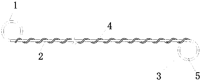 Double-J tube for removing urinary calculus