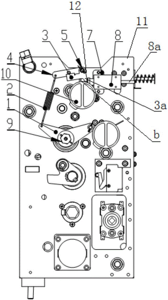 Self-resetting opening device of switch cabinet operation mechanism