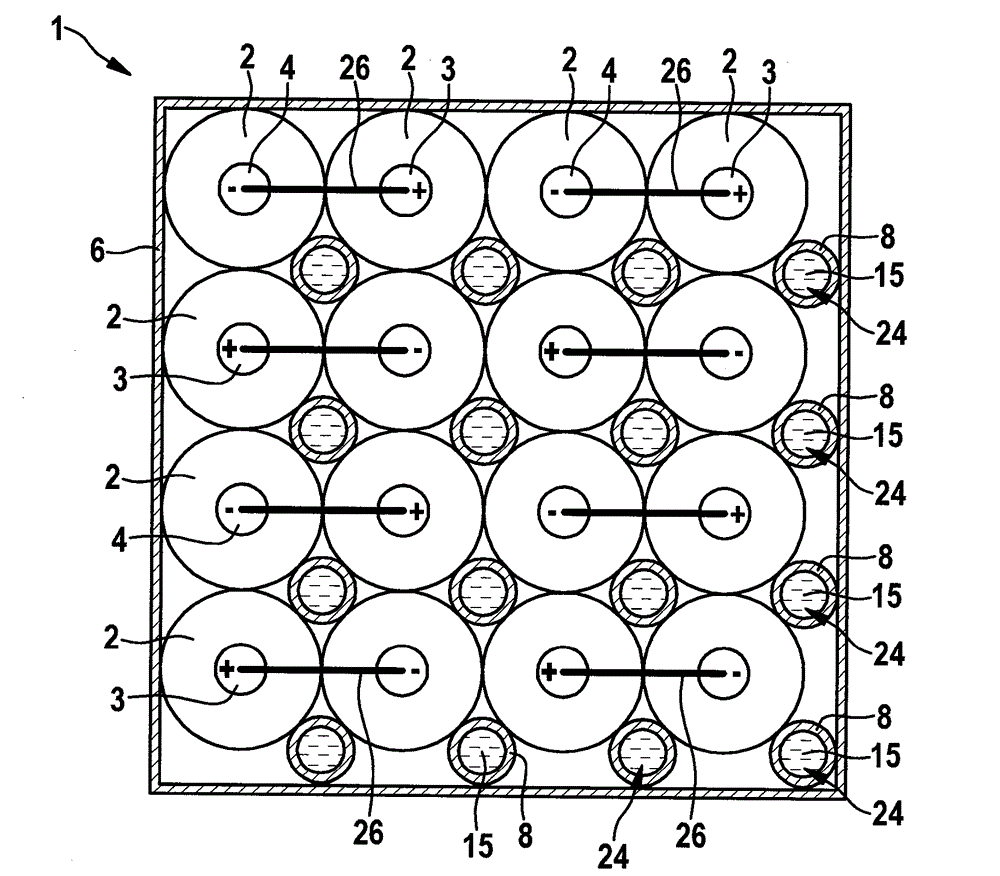 Battery unit with a plurality of battery cells and battery module with a plurality of such battery units