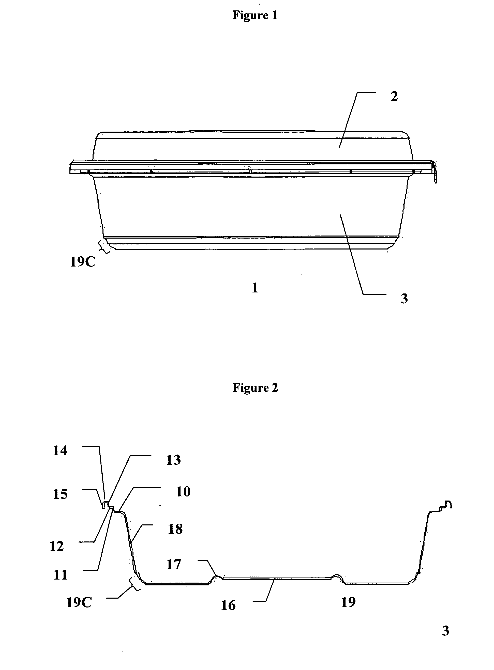 Stackable container with secure sealing