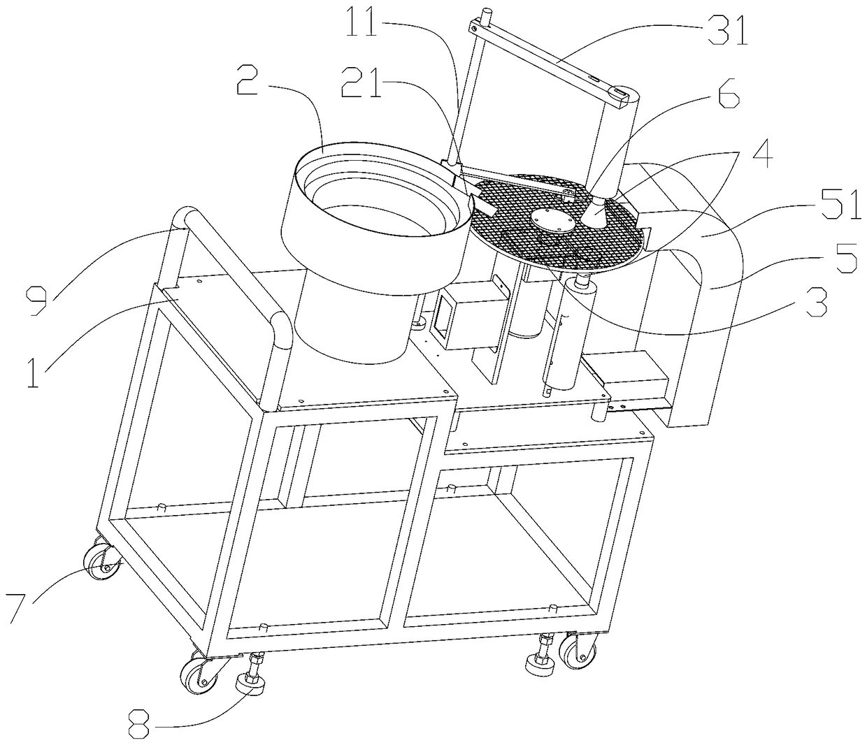 Automatic leather burning stitching machine