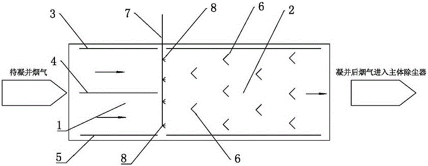 Angle-shaped pipeline type ultrafine particle coagulator