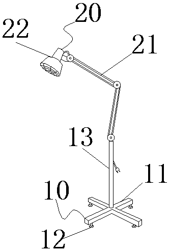 Infrared physical therapy lamp with replaceable lampshades