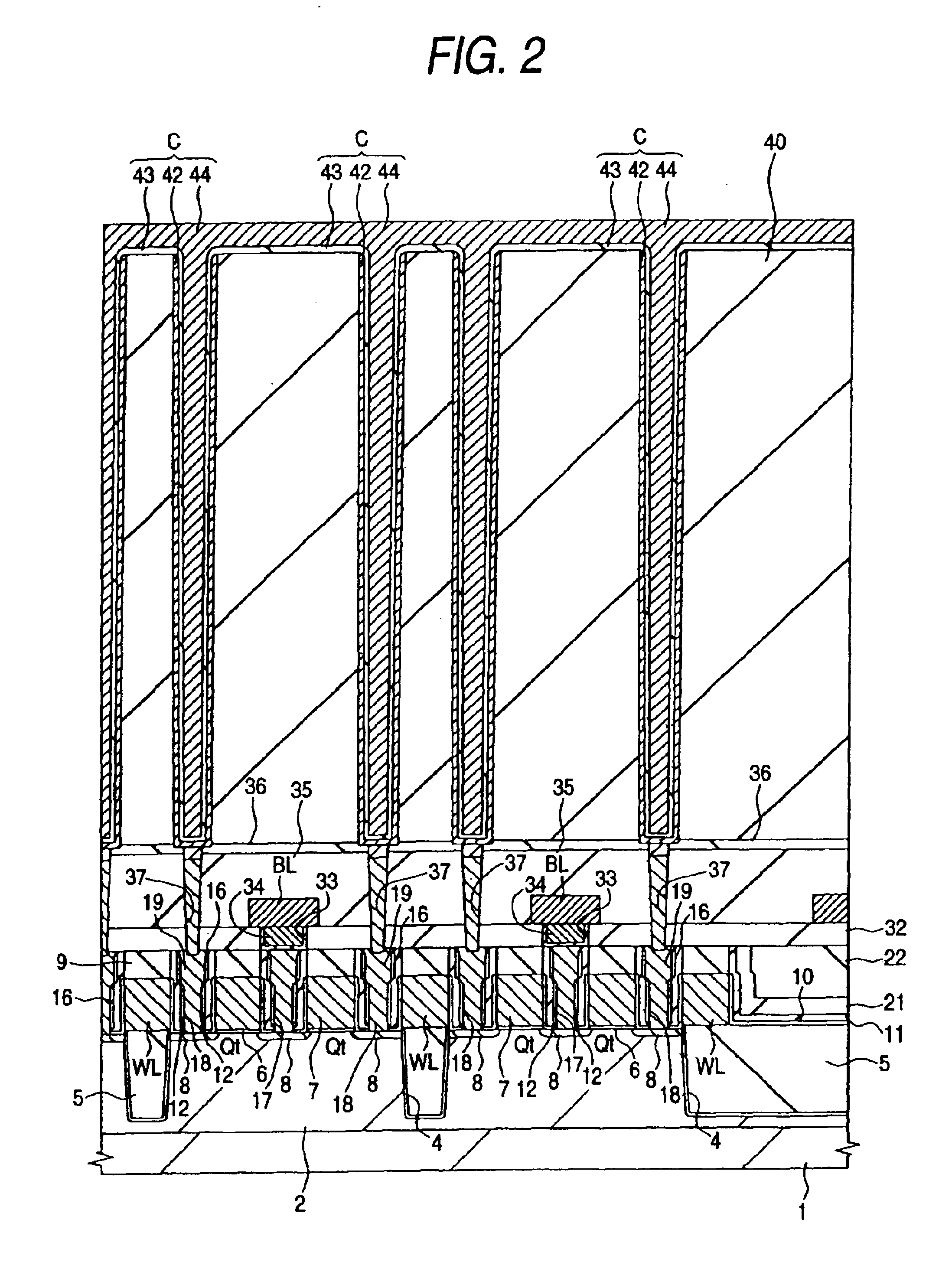 Method of producing a semiconductor integrated circuit device and the semiconductor integrated circuit device