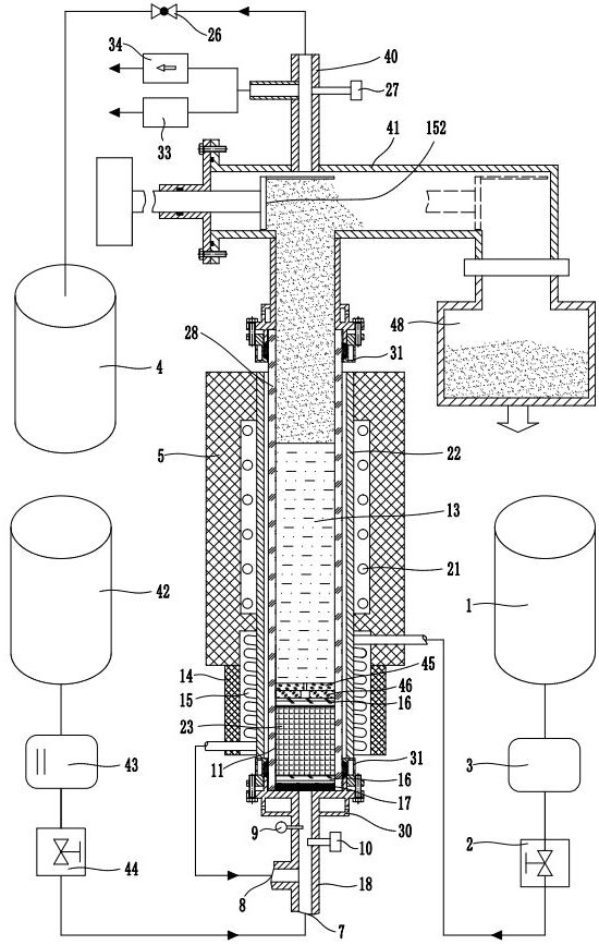 Hydrogen production reactor device with gas replacement and efficient methane cracking carrier