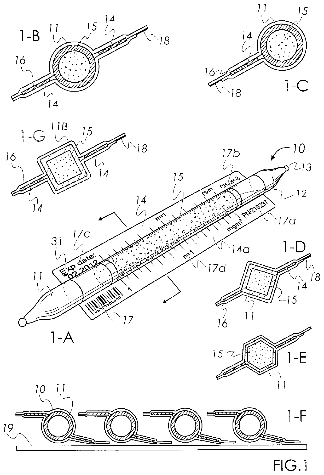 System for visual and electronic reading of colorimetric tubes