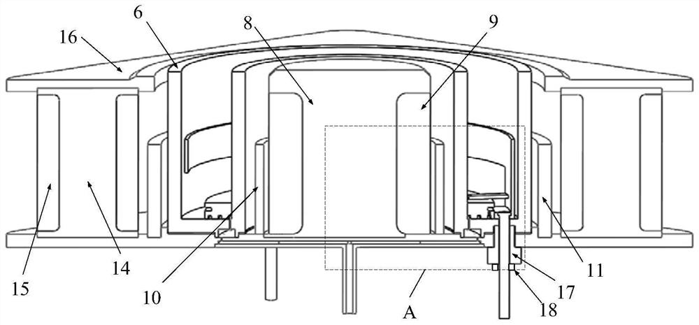 Axisymmetric air inlet structure of Hall thruster
