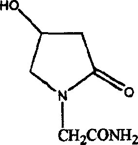 Method of preparing 4-hydroxy pyrrolidone-2-acetamine