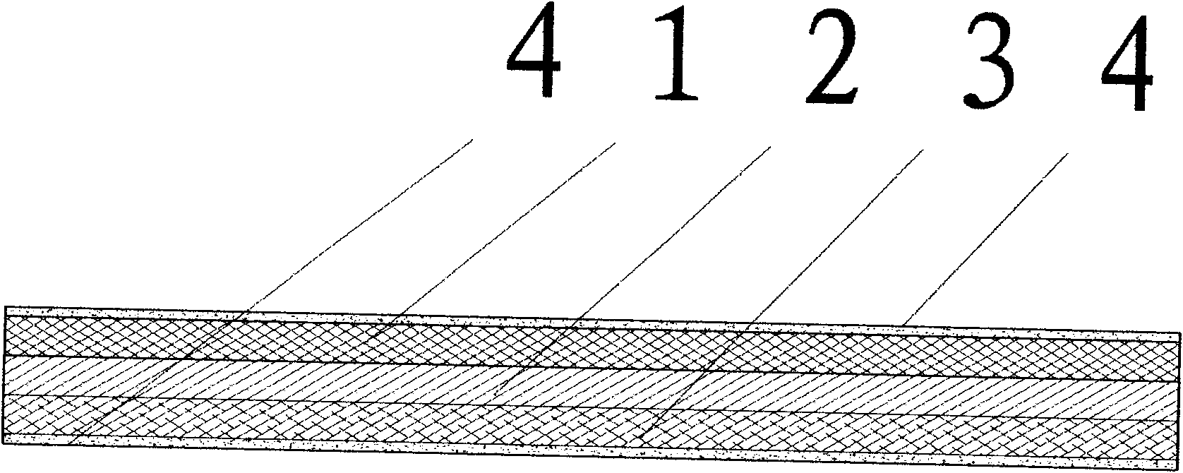 Process for producing high-molecular water-absorbent resin dust-free paper