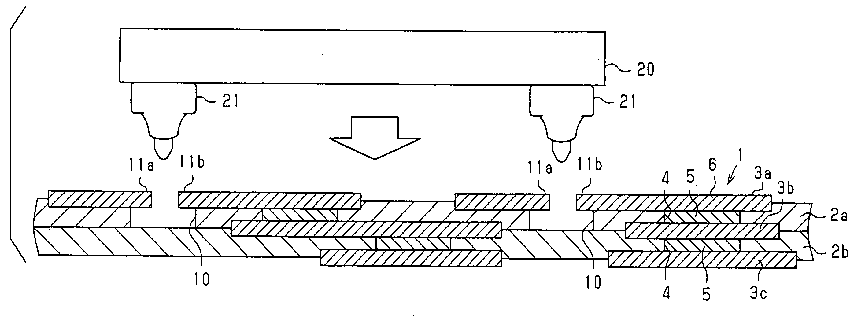 Substrate for mounting semiconductor chip, mounting structure of semiconductor chip, and mounting method of semiconductor chip