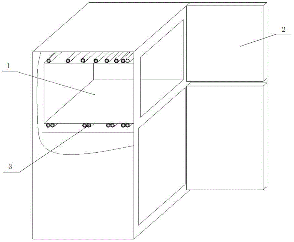 Coiled pipe evaporator and refrigerator