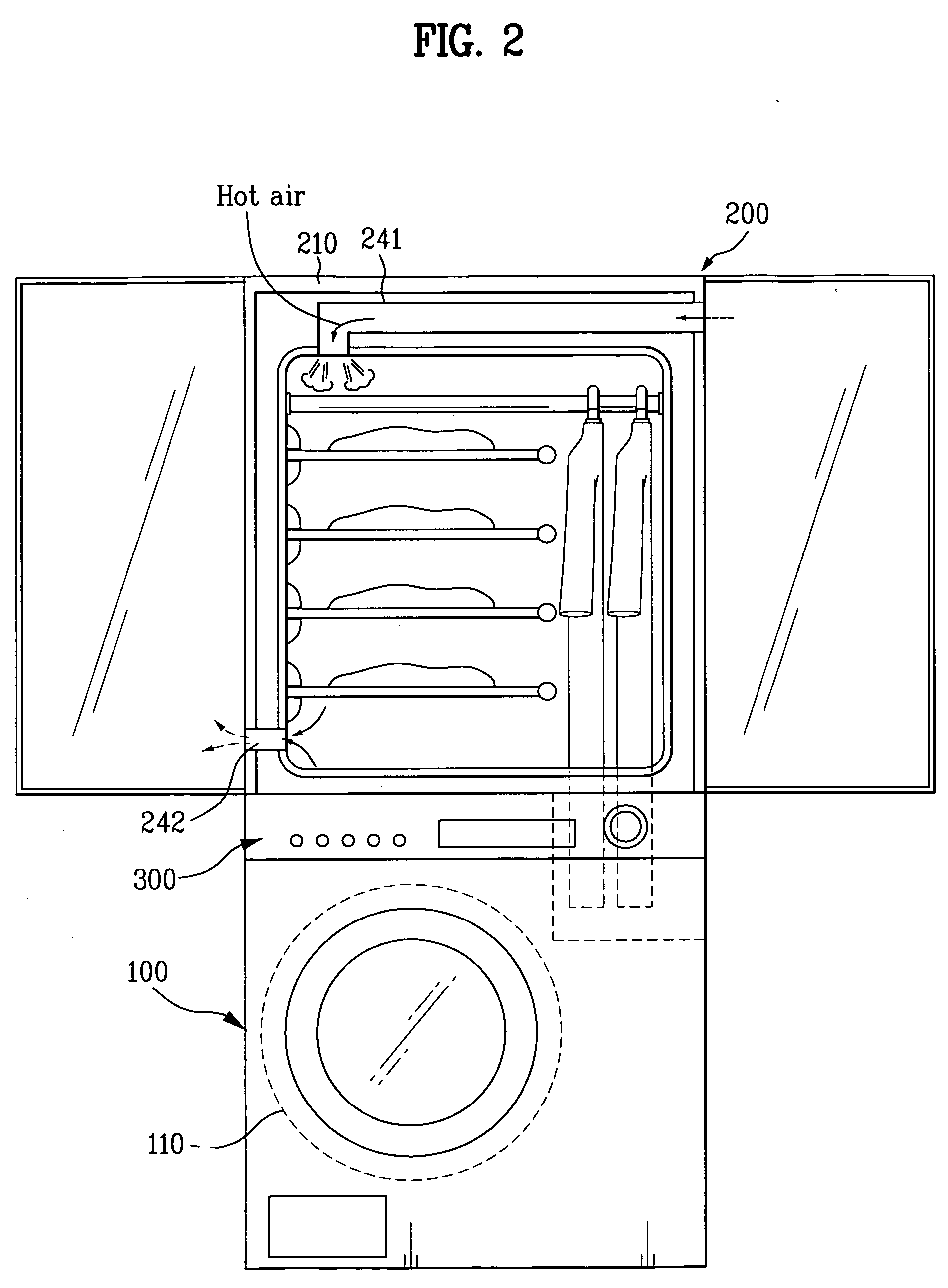 Operation method for combination dryer