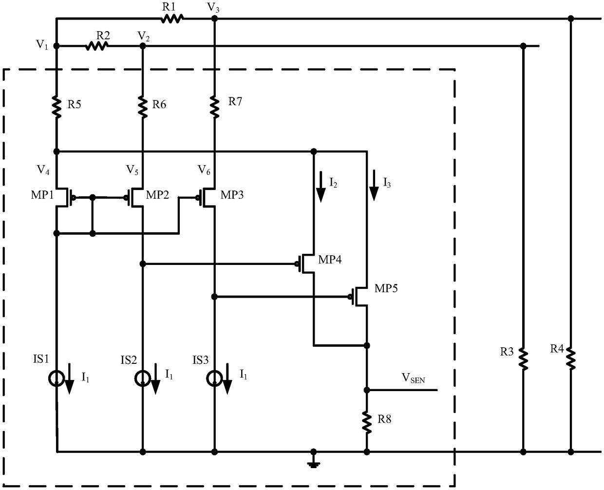 Two-way positive-end current sampling module and circuit, switch circuit and current sampling method