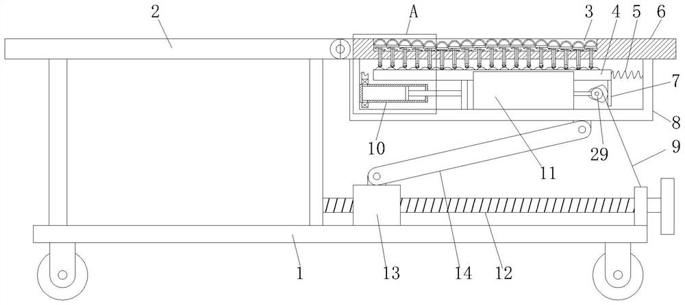 Body position changing auxiliary device for spine surgery nursing