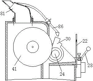 Variable-frequency edge grinding machine and grinding method thereof