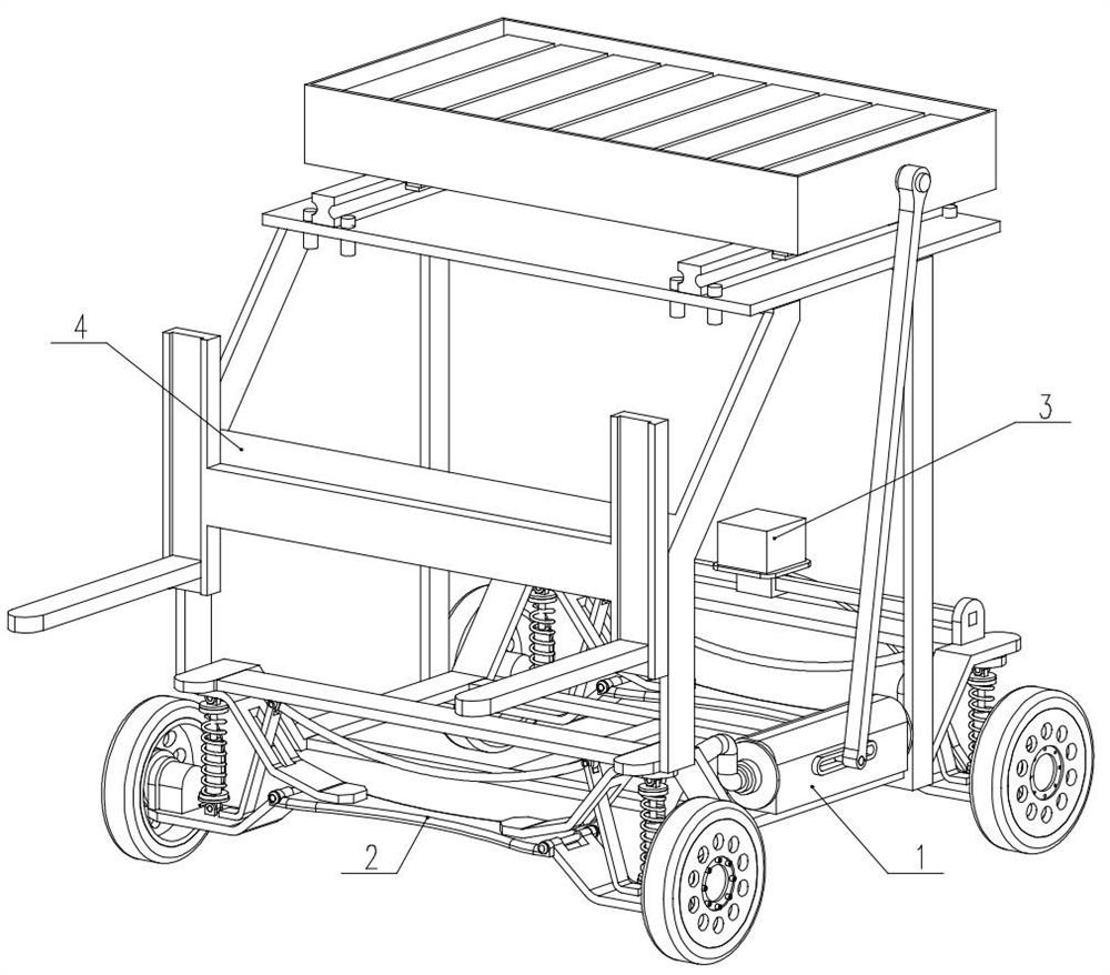 A kind of counterbalanced forklift with automatic balance counterweight and using method thereof