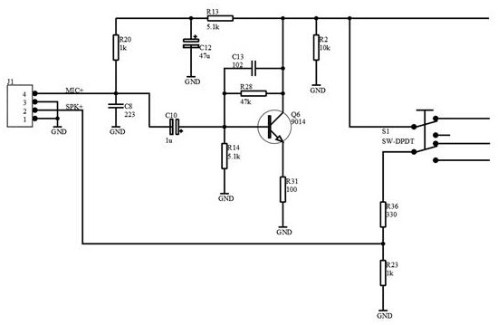 Two-way video control circuit for security entrance guard