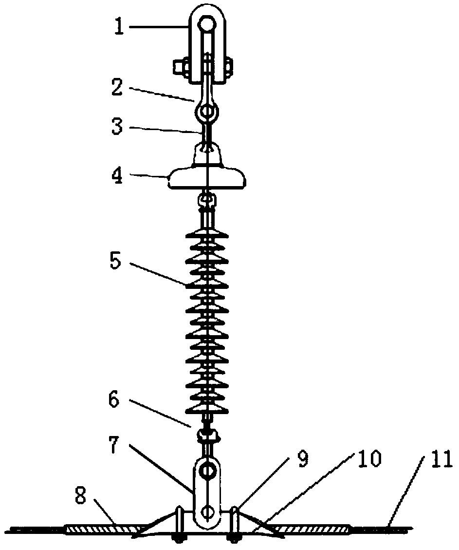 Single-wire and single-linkage suspension insulator