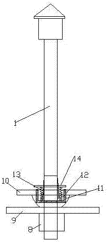 Fiber glass reinforced plastics anchor rod supporting structure and fiber glass reinforced plastics anchor rod