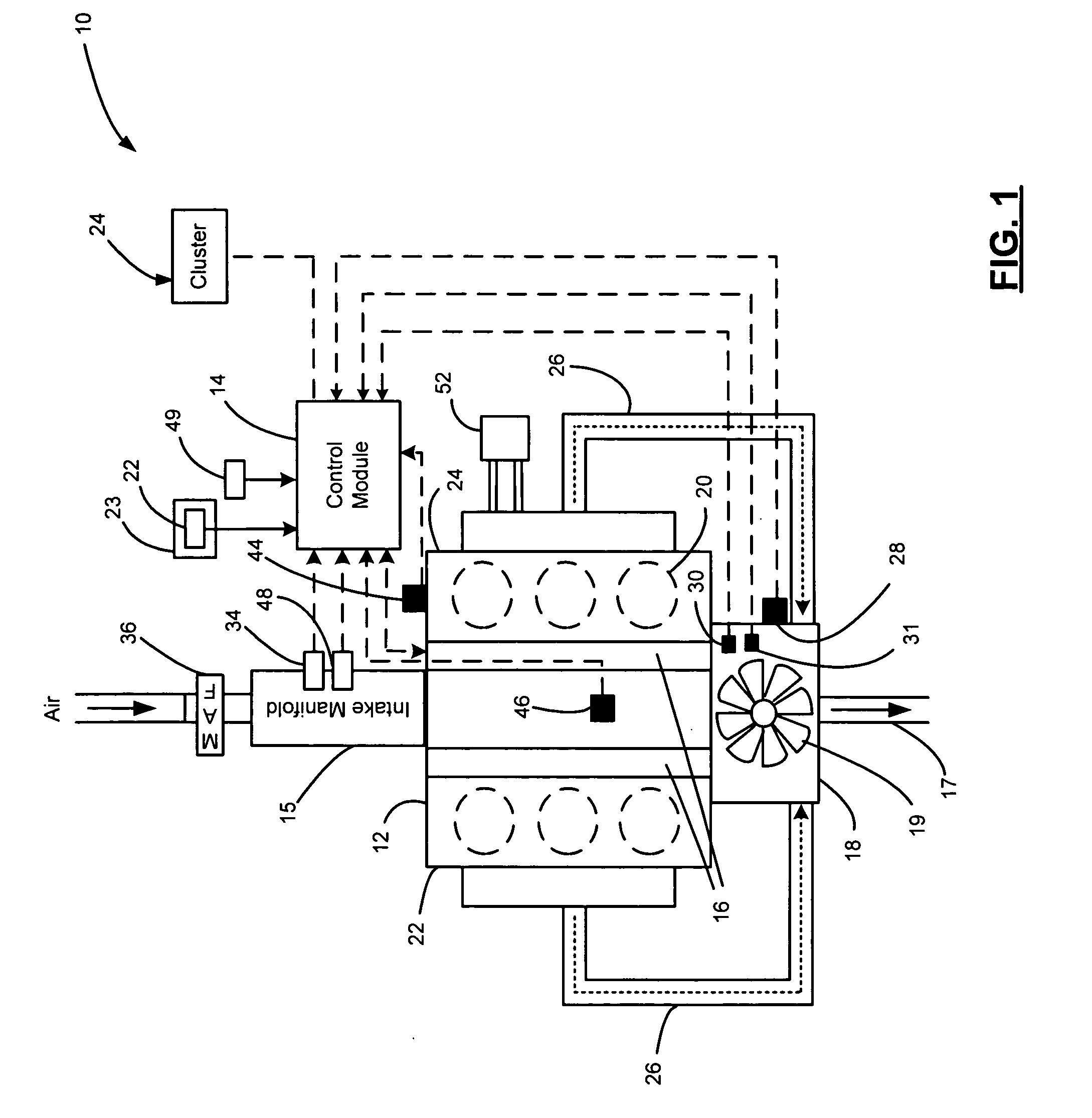 Control system for diesel engine elevated idle and variable nozzle turbo control for stationary vehicles
