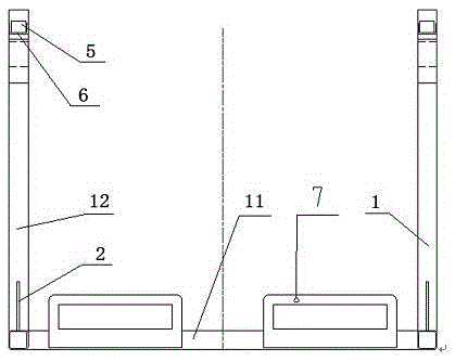 High-stability transferring device suitable for rails