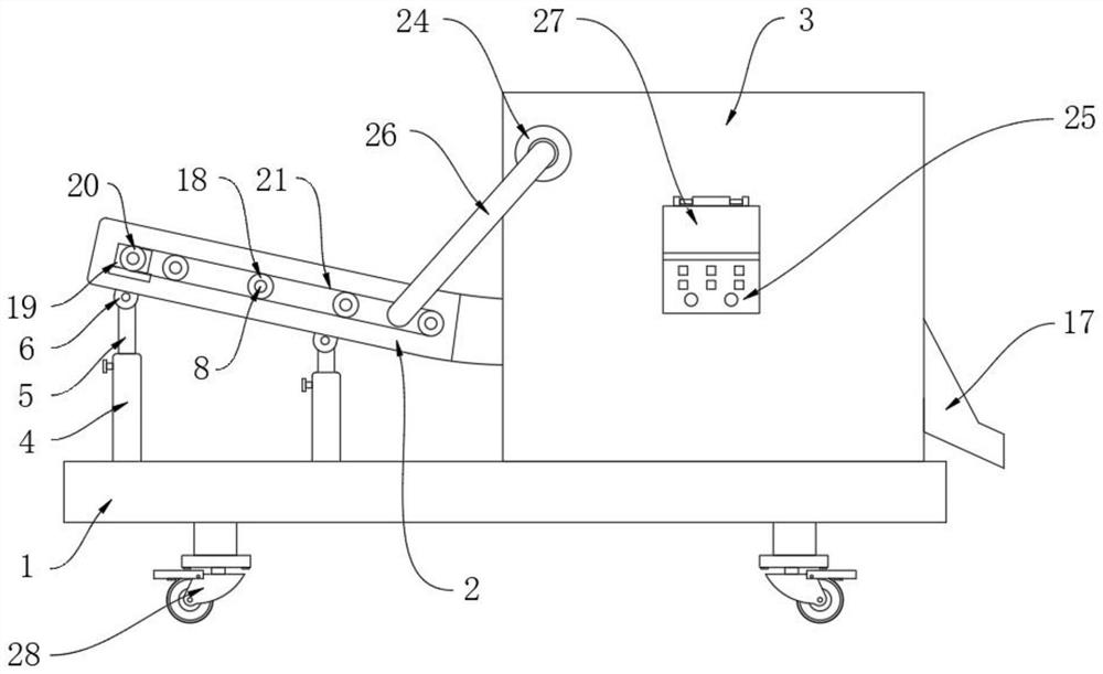 Liquorice fresh leaf airing and de-enzyming processing device